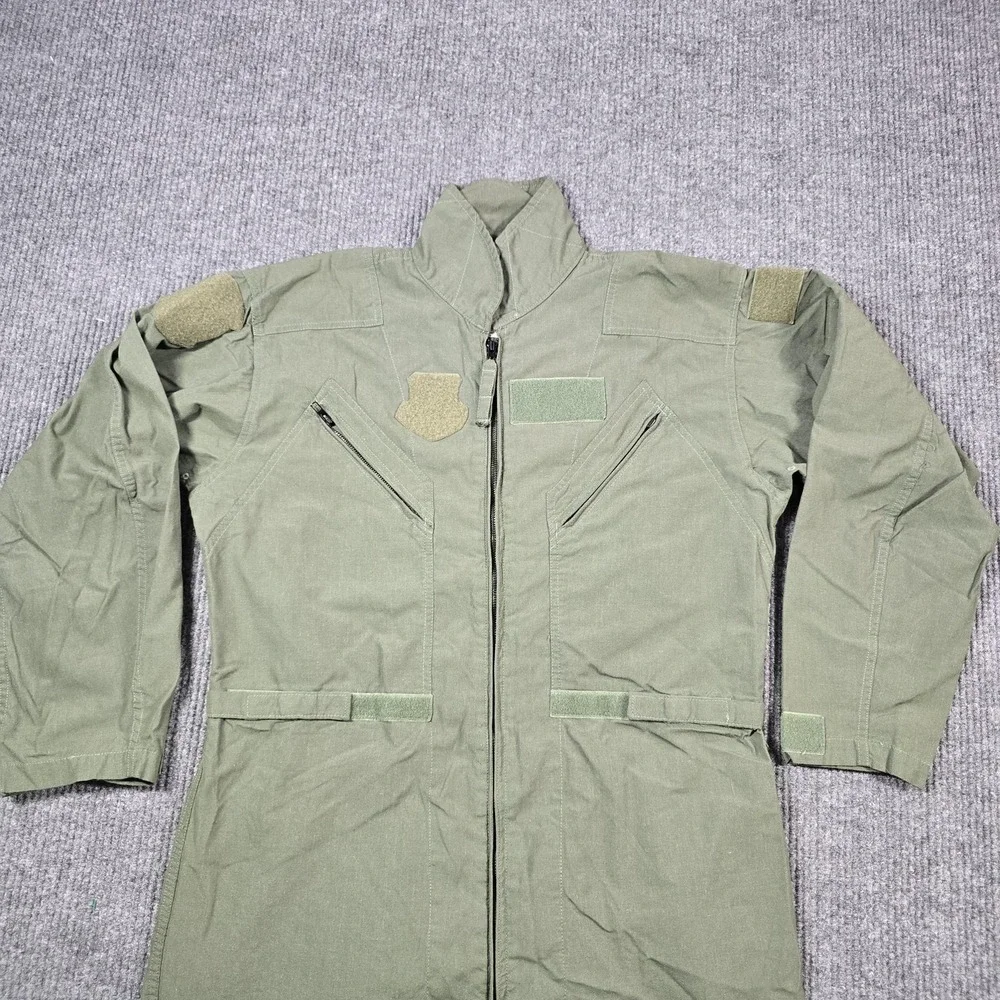 Barrier Wear CWU-27P‎ Coveralls Mens 46L Green Aramid Fire Resistant Military
